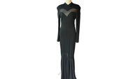 Black Mermaid Knit Gown - Iva Jewell
