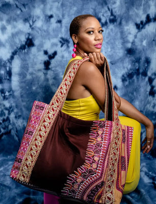 Bittersweet -  Burgundy Kingston Tote