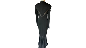 Black Mermaid Knit Gown